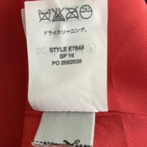 2/$30 J. Crew Bell-Sleeve Crepe Dress Dark Papaya 0 #8676 - Picture 6 of 9